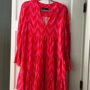 Pomander Place Hot Pink Kenzo Dress, Size Small